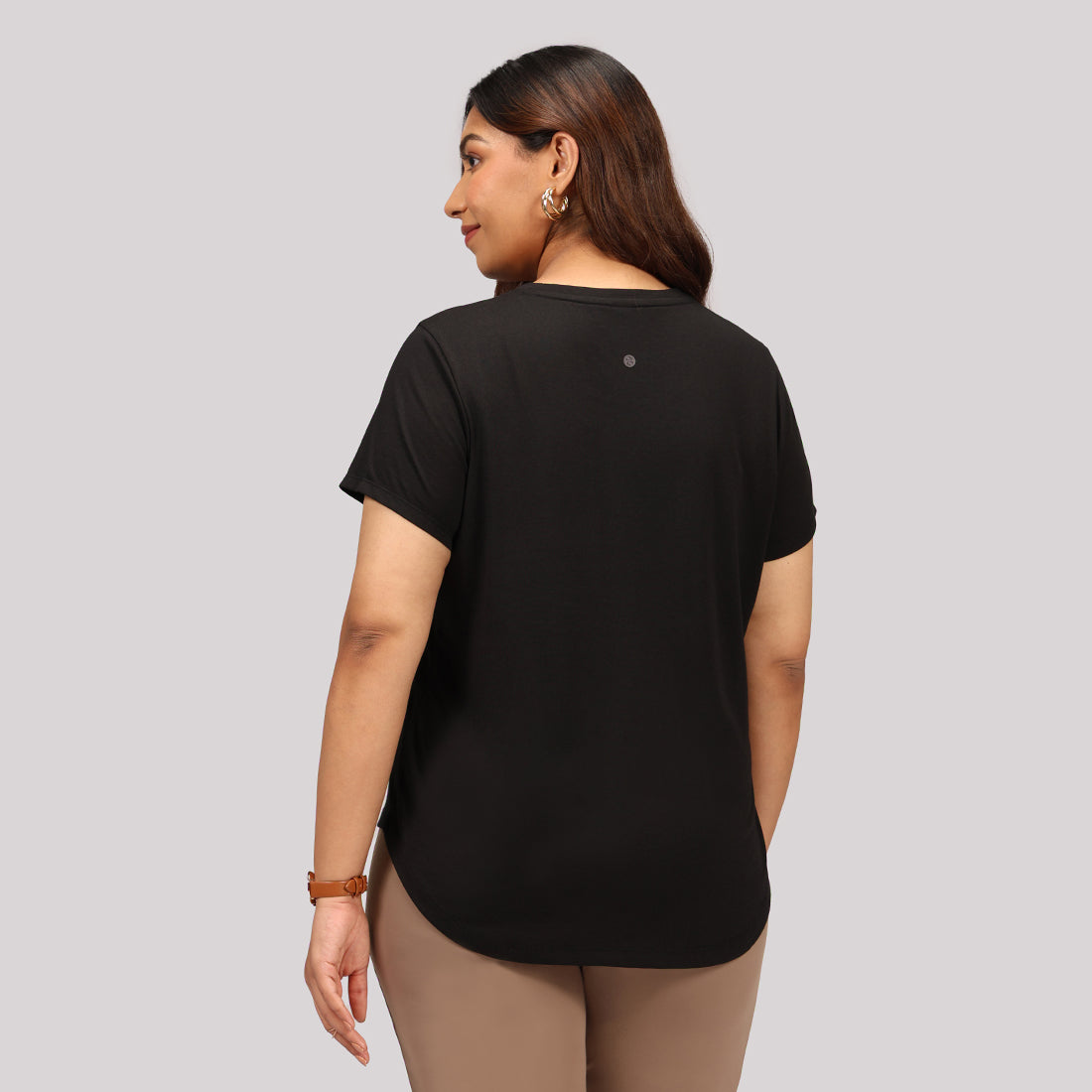 Cotton Pro Curved Hem Tee