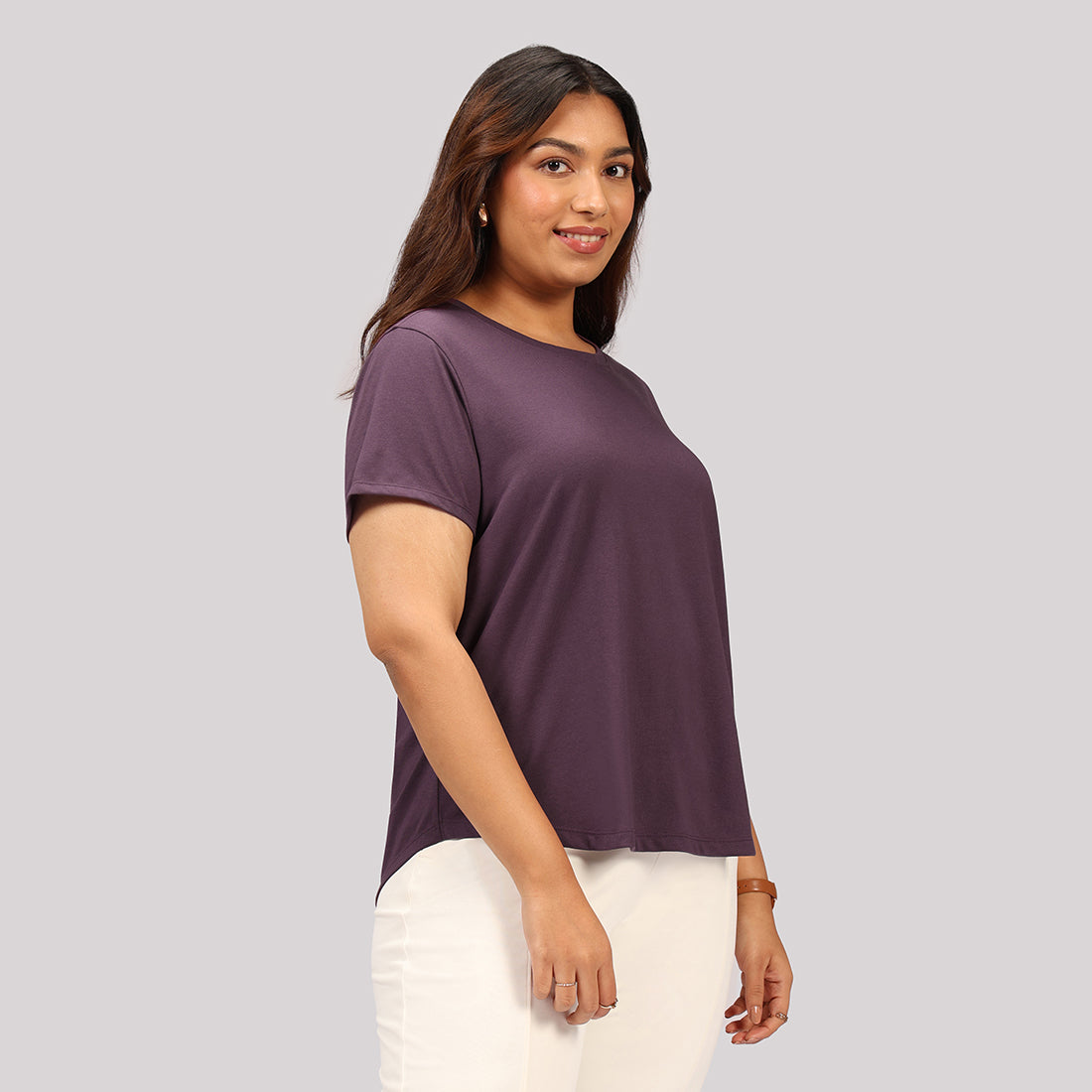 Cotton Pro Curved Hem Tee