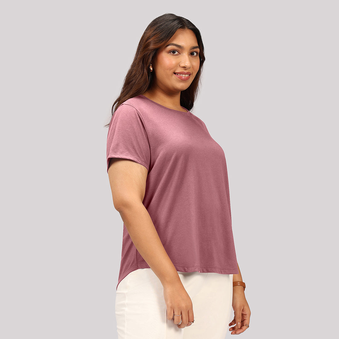Cotton Pro Curved Hem Tee