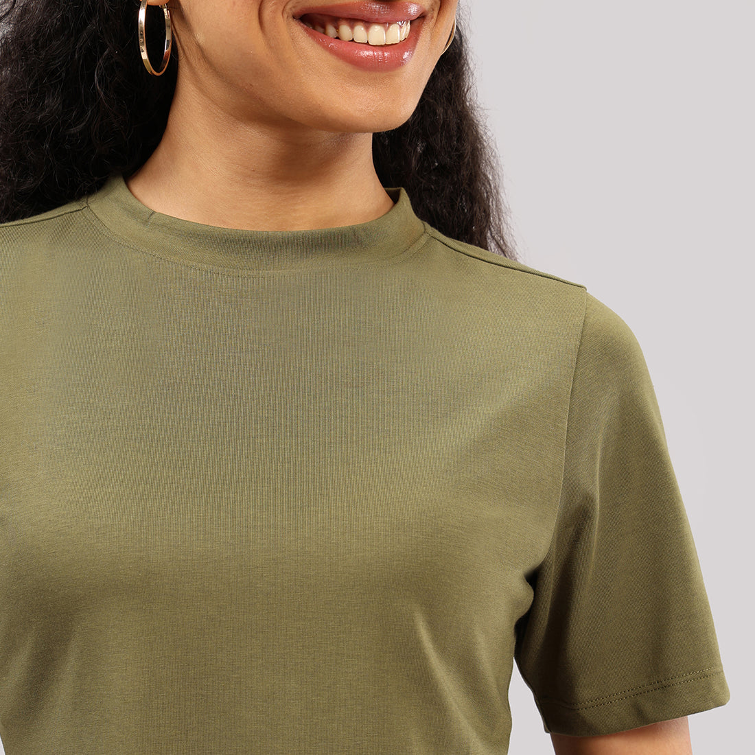 Cotton Pro High Neck Top