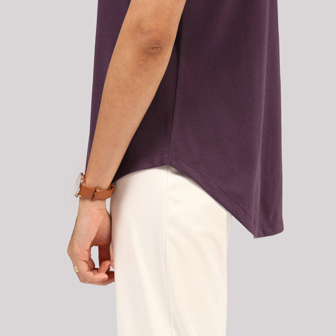 Cotton Pro Curved Hem Tee