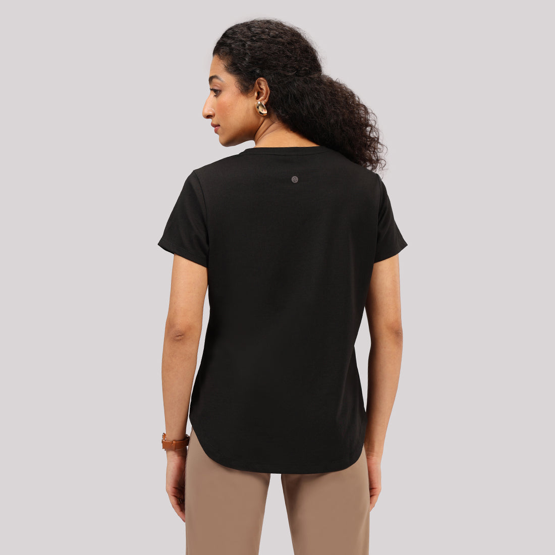 Cotton Pro Curved Hem Tee