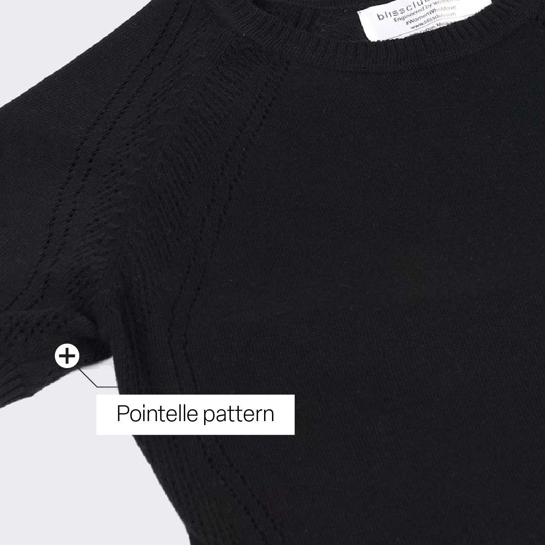 At-Ease Cotton Knit Pointelle Top