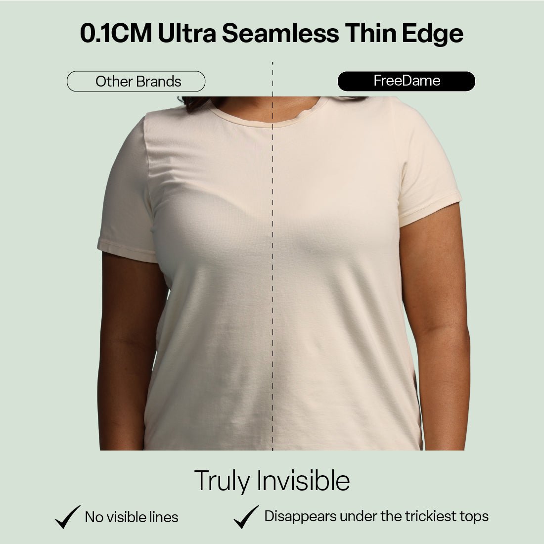 FreeDame Tri-Zone Wire-Free T-Shirt Bra - BlissClub