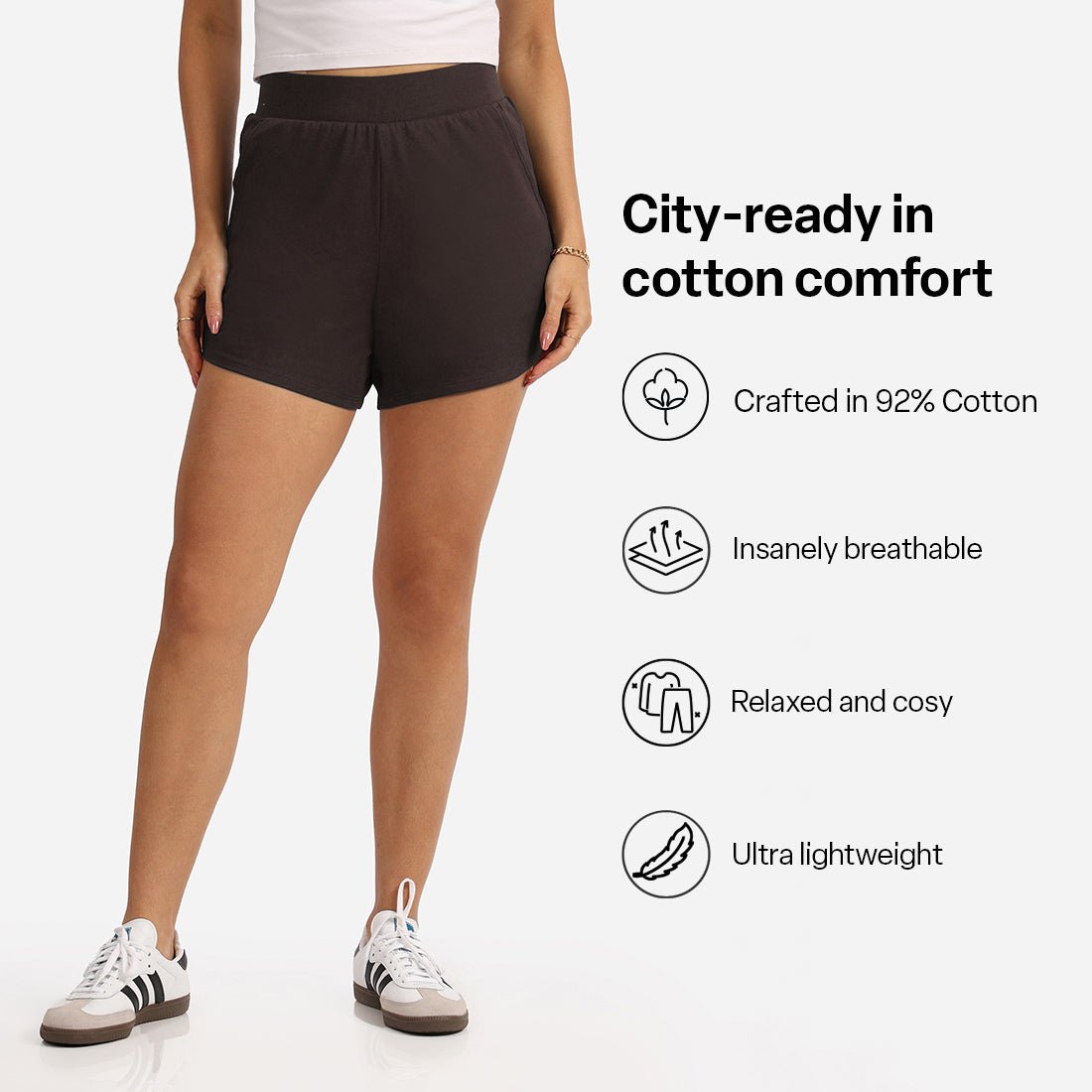 Groove-in Cotton Shorts - BlissClub