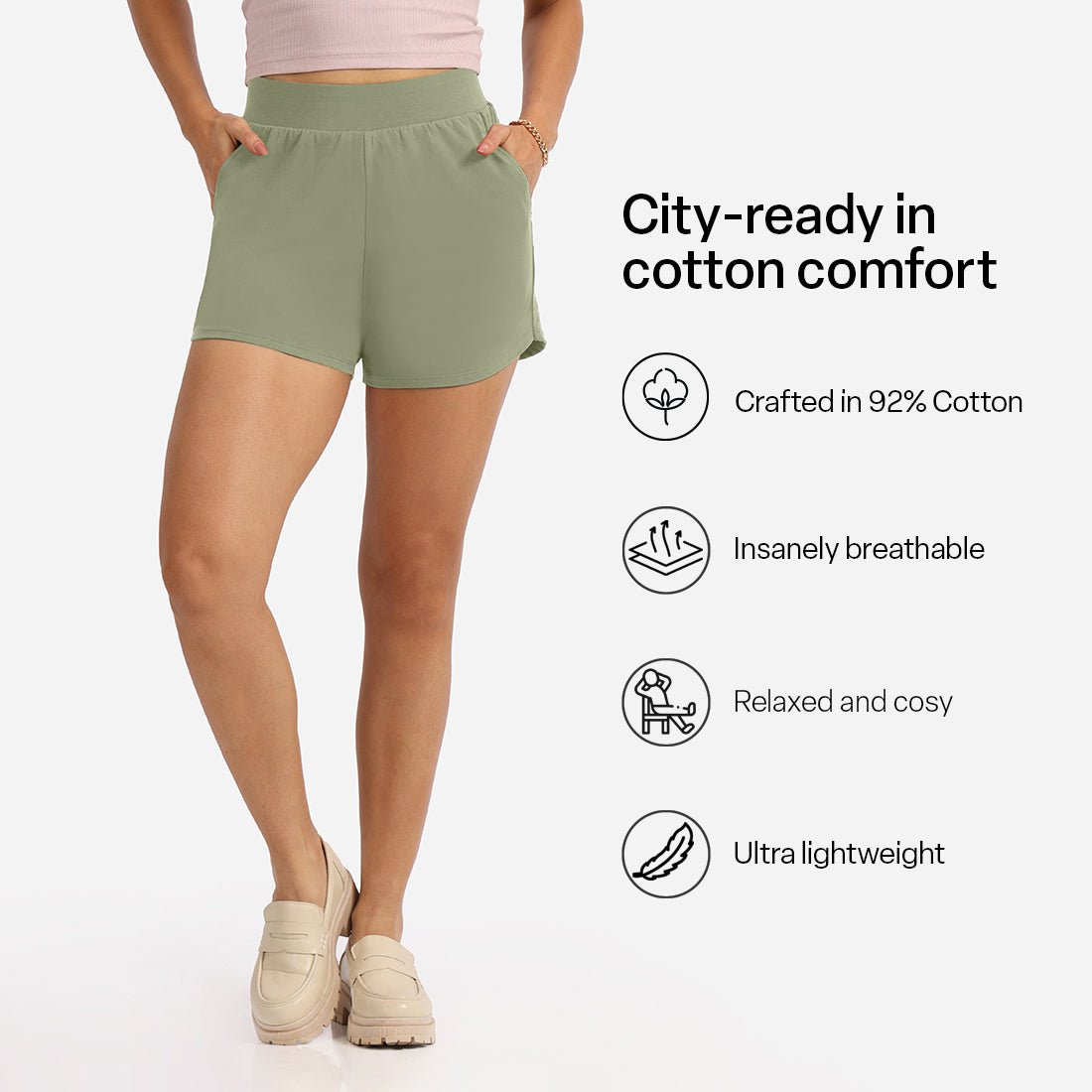 Groove-in Cotton Shorts - BlissClub