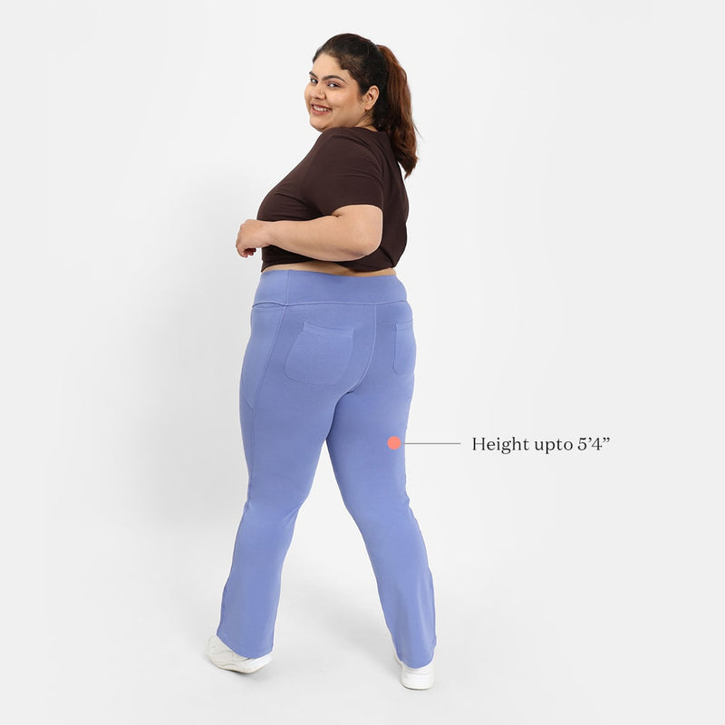 Groove-In Cotton Flare Pants - Tall