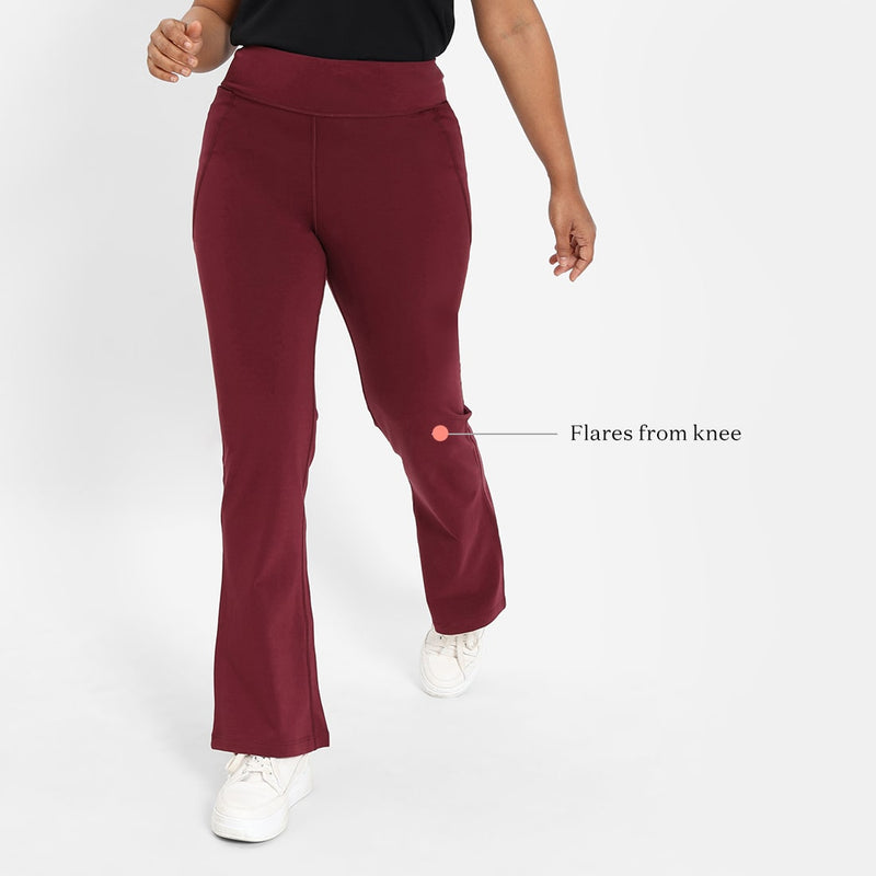 Groove-In Cotton Flare Pants - Tall
