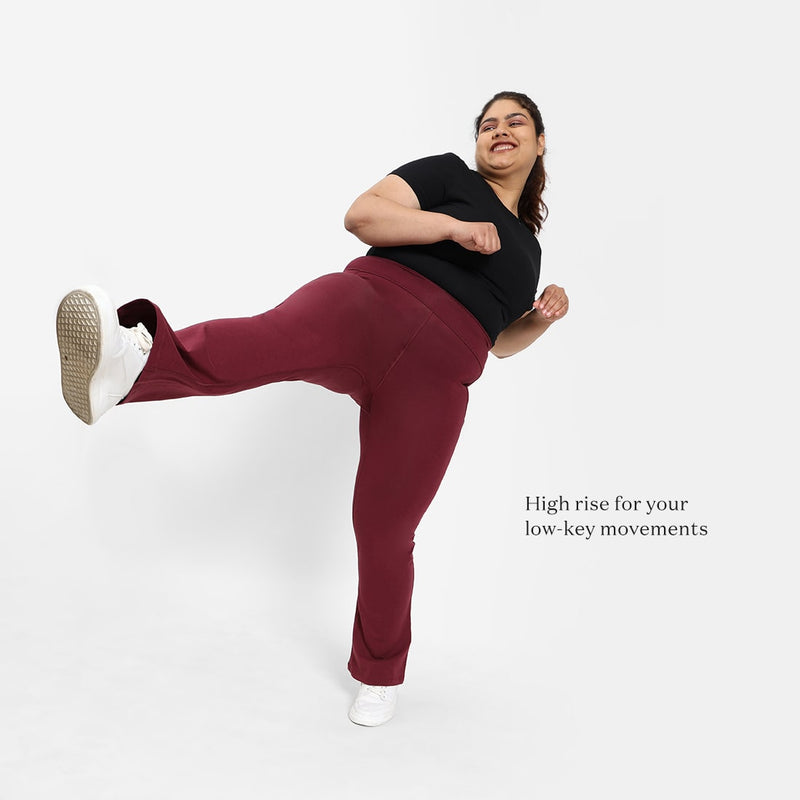 Groove-In Cotton Flare Pants - Tall