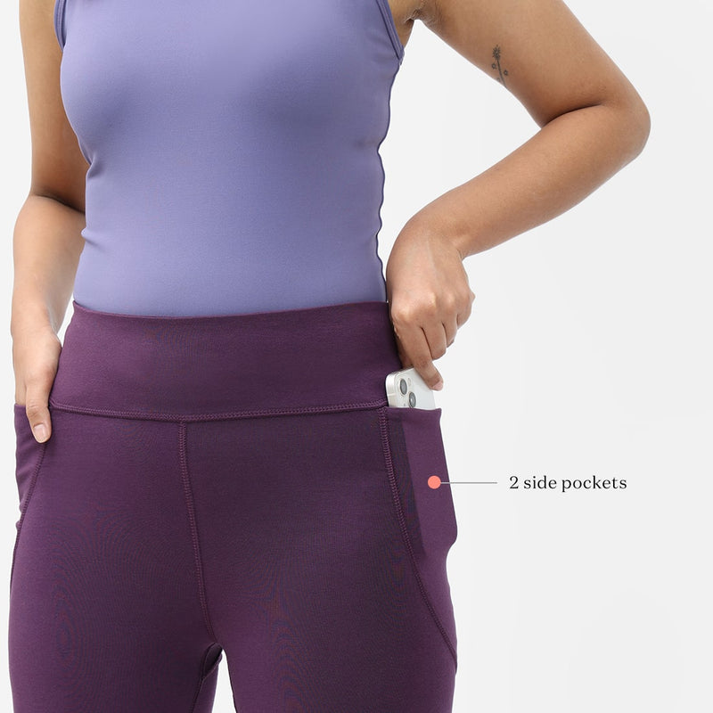 Groove-In Cotton Flare Pants - Regular