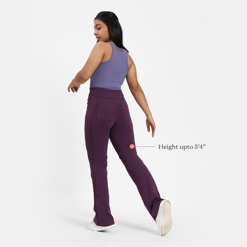 Groove-In Cotton Flare Pants - Regular
