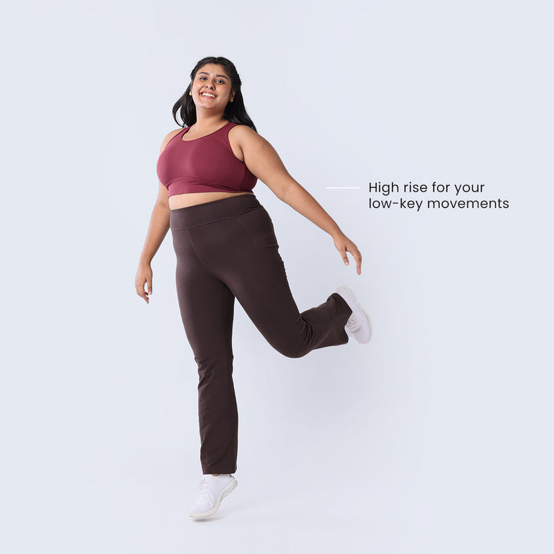 Groove-In Cotton Flare Pants - Tall
