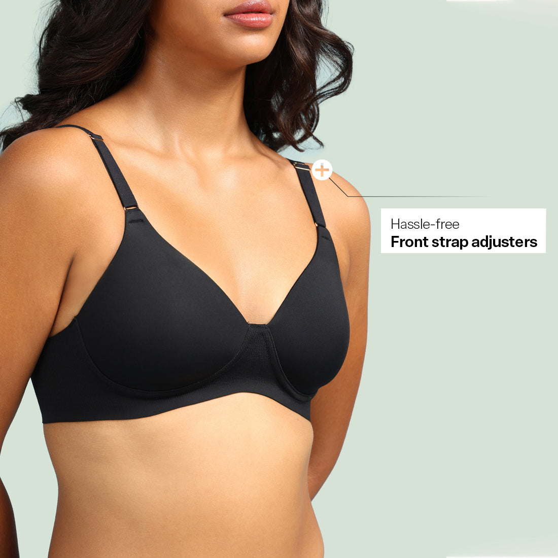 FreeDame Tri-Zone Wire-Free T-Shirt Bra