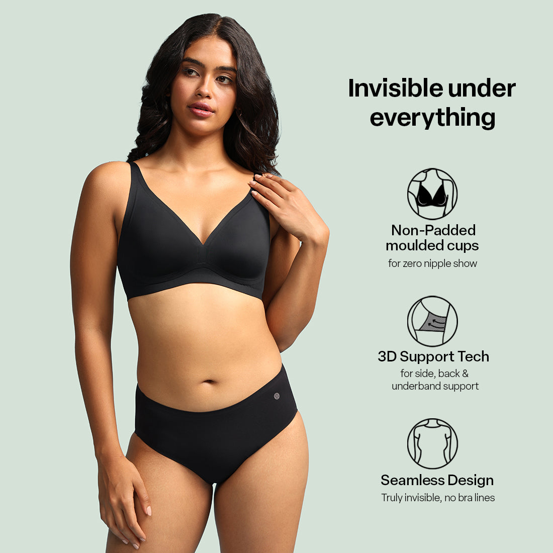 FreeDame No-Show Seamless Bra