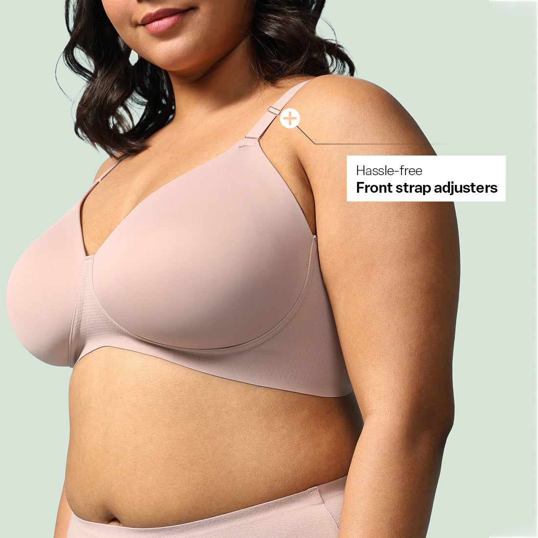 FreeDame Tri-Zone Wire-Free T-Shirt Bra