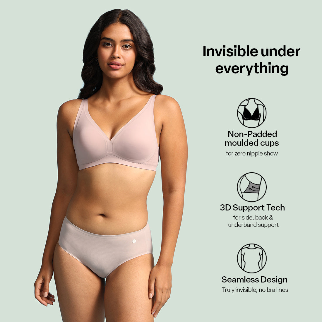 FreeDame No-Show Seamless Bra