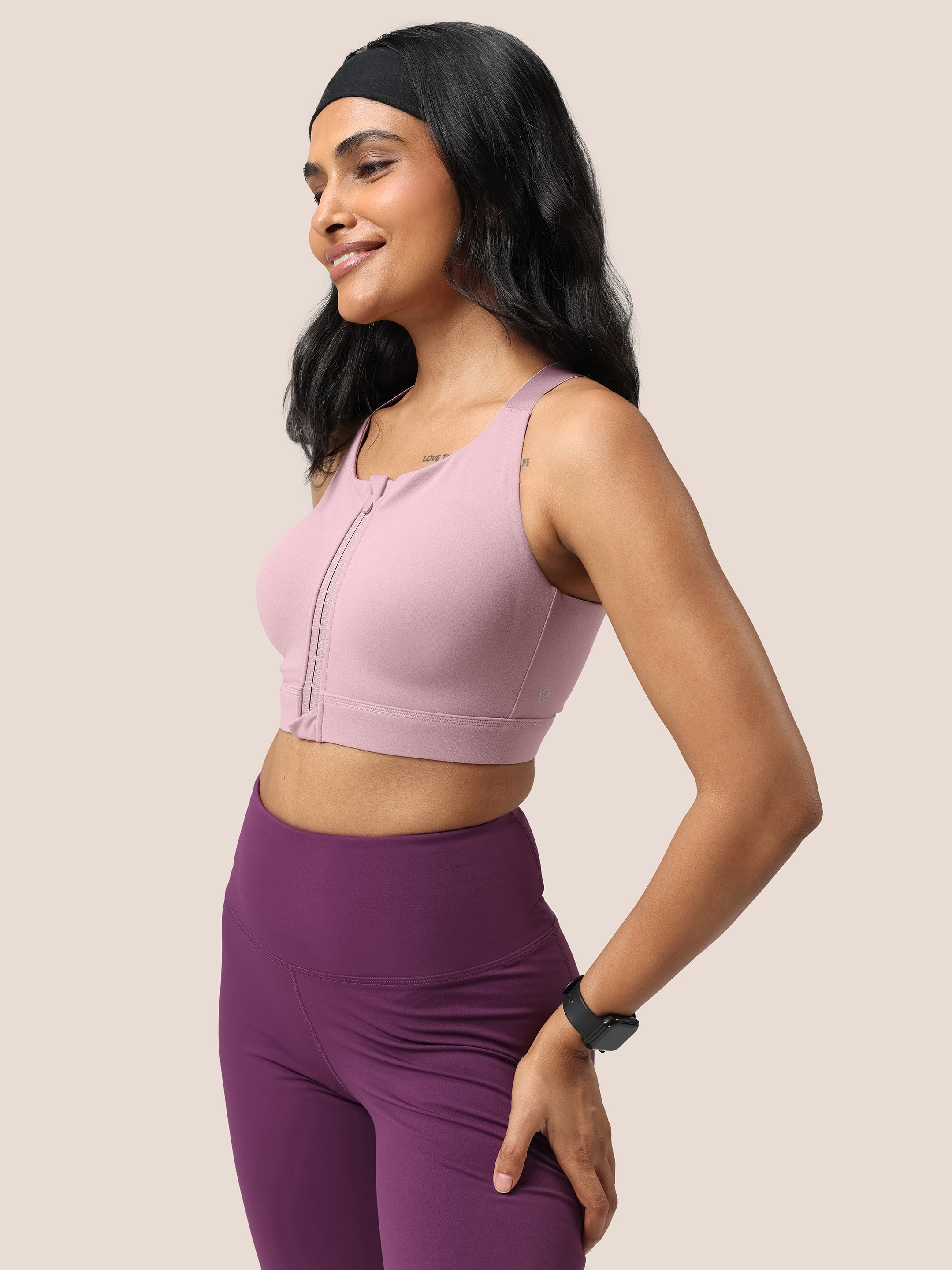 Zip-Up Sports Bra