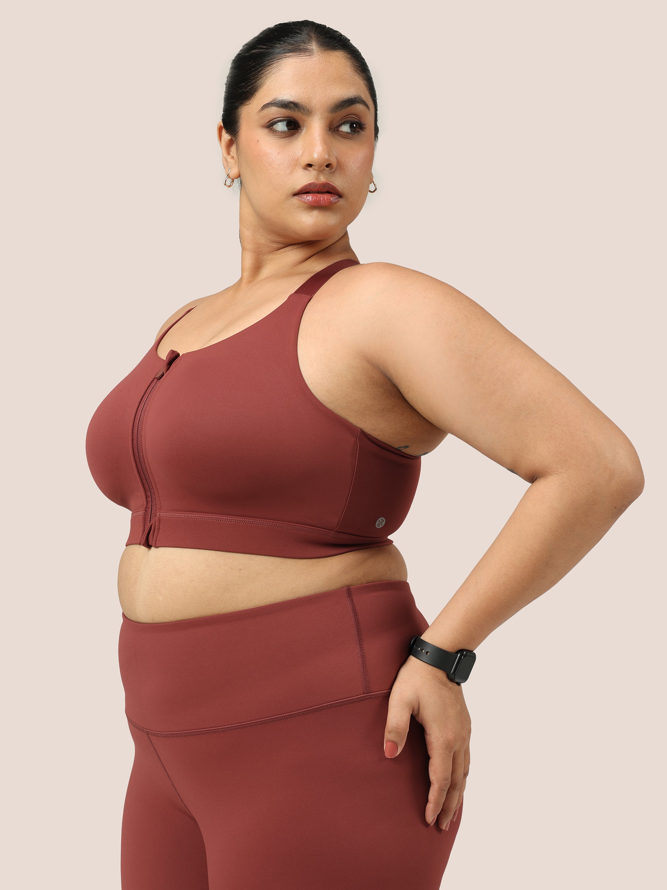 Zip-Up Sports Bra