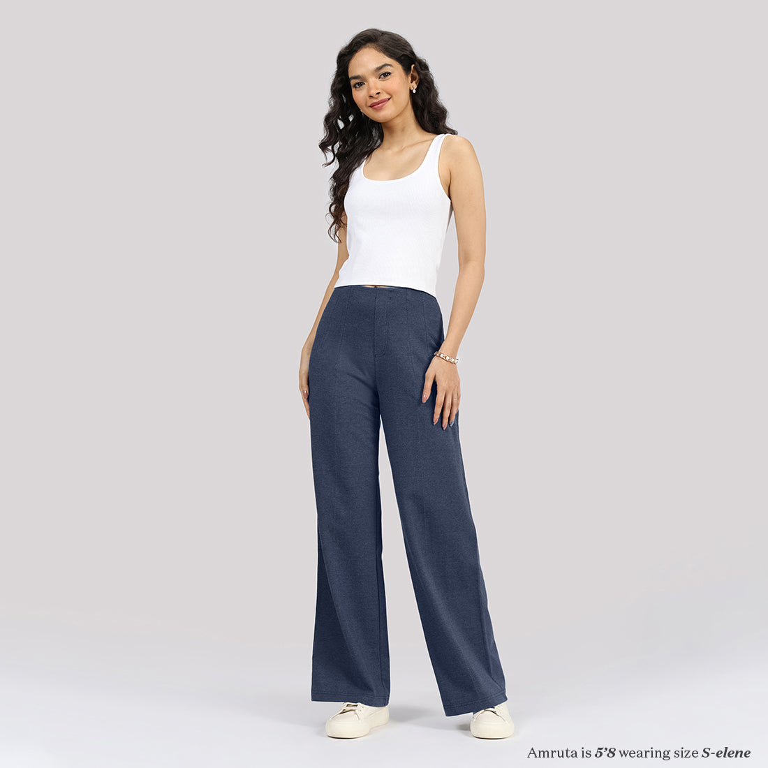 Work-To-Wine Twill Wide Dart Pants