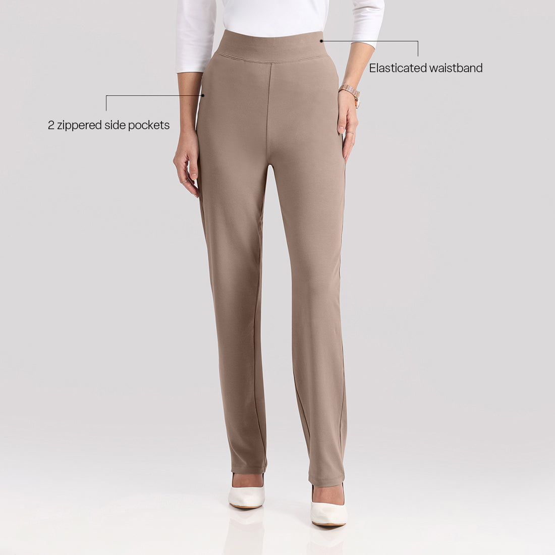 AM:PM Cotton Straight Pants Tall