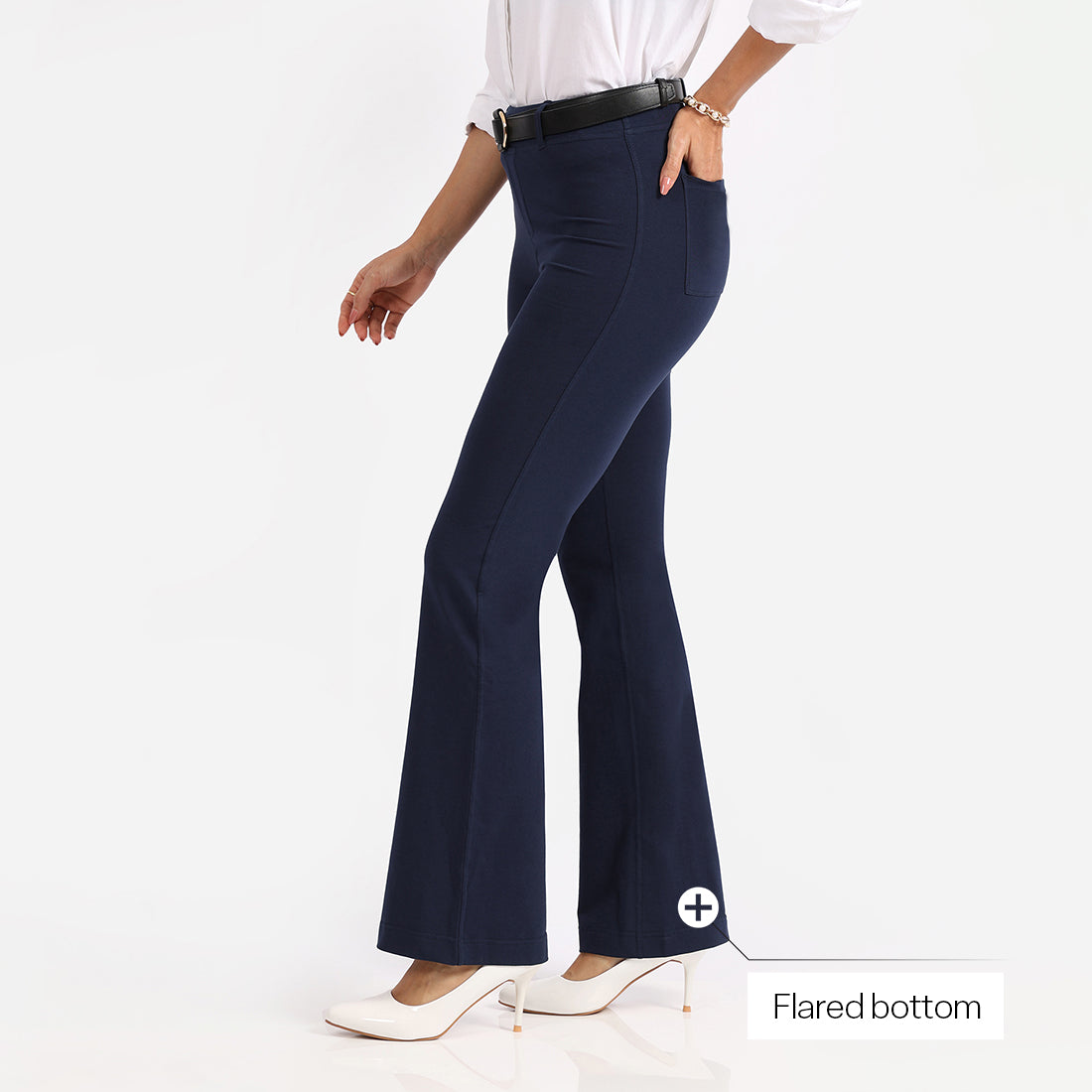 AM:PM Air Flare Trousers - Cotton