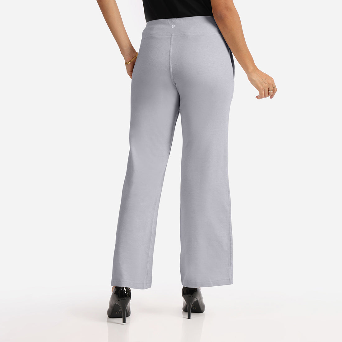 Work-To-Wine Twill Wide Leg Flare Pants
