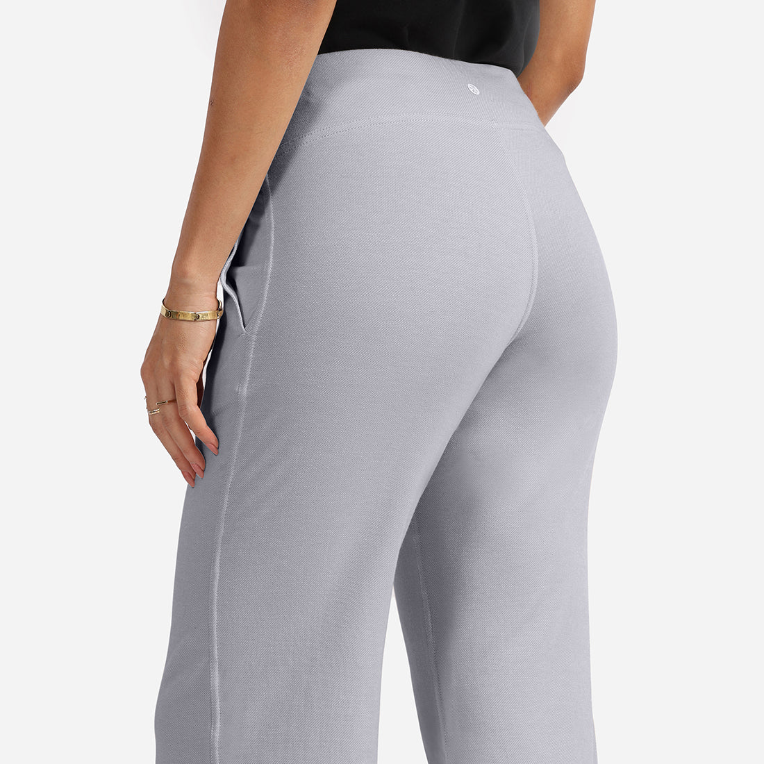 Work-To-Wine Twill Wide Leg Flare Pants