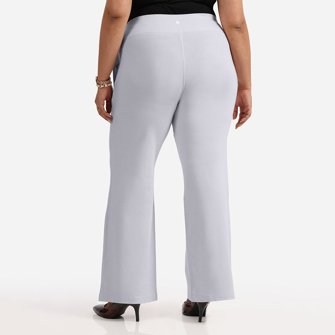 Work-To-Wine Twill Wide Leg Flare Pants