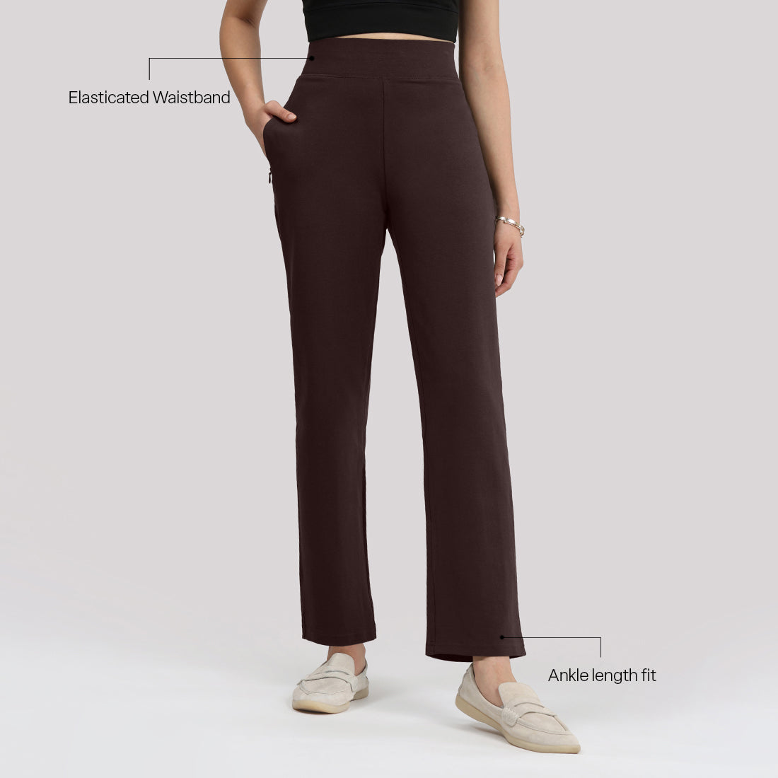 AM:PM Cotton Straight Pants
