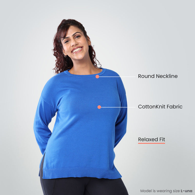 At-Ease CottonKnit Top - Full Sleeves