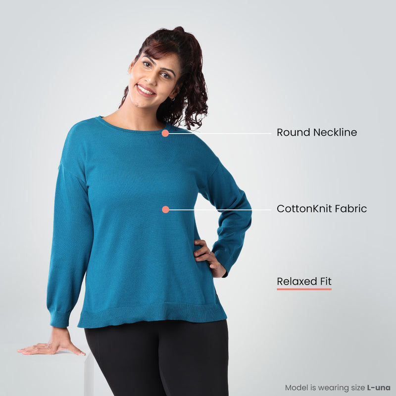 At-Ease CottonKnit Top - Full Sleeves
