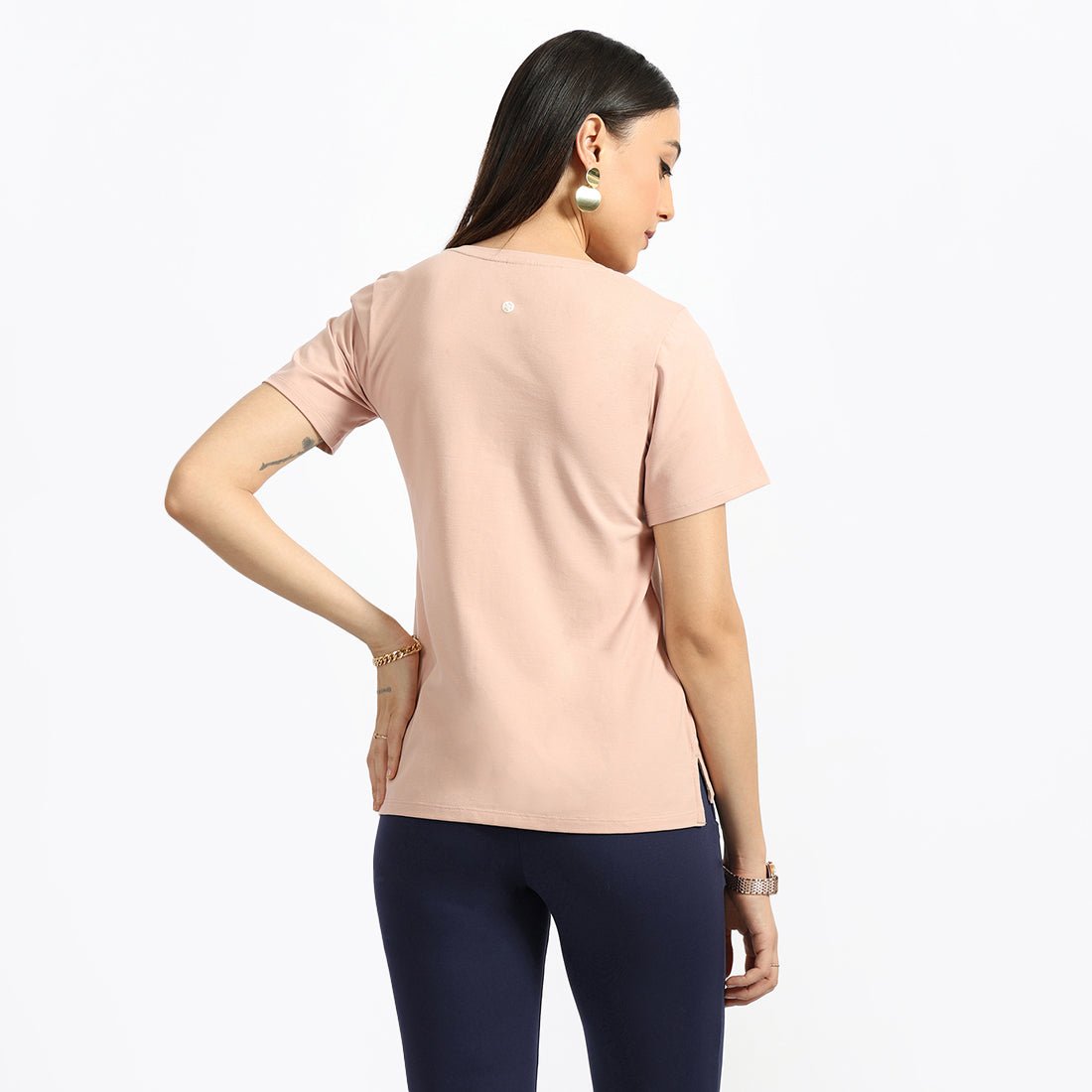 Last Tee - V Neck Half Sleeves - BlissClub