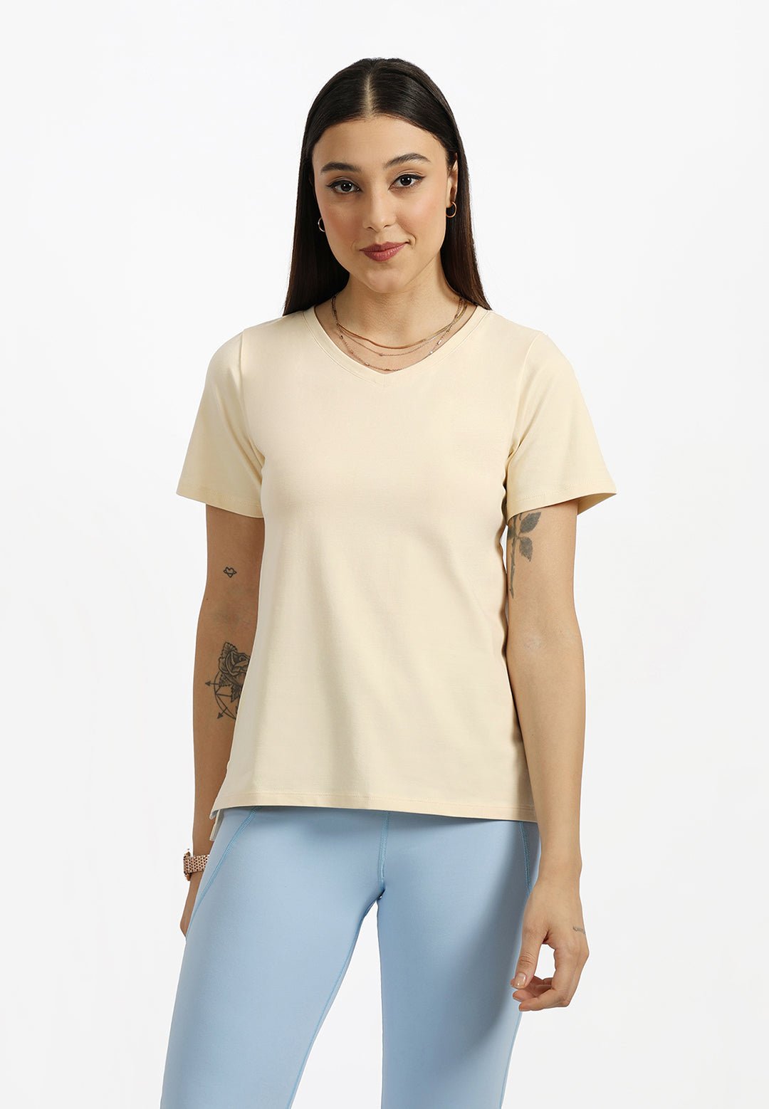 Last Tee - V Neck Half Sleeves - BlissClub