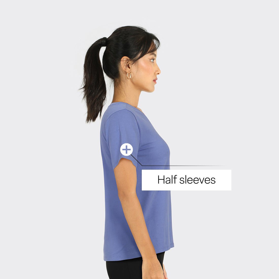 Last Tee - V Neck Half Sleeves - BlissClub