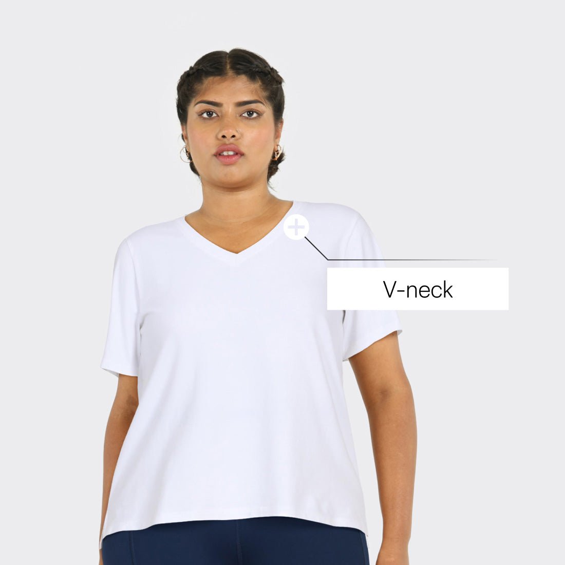 Last Tee - V Neck Half Sleeves - BlissClub