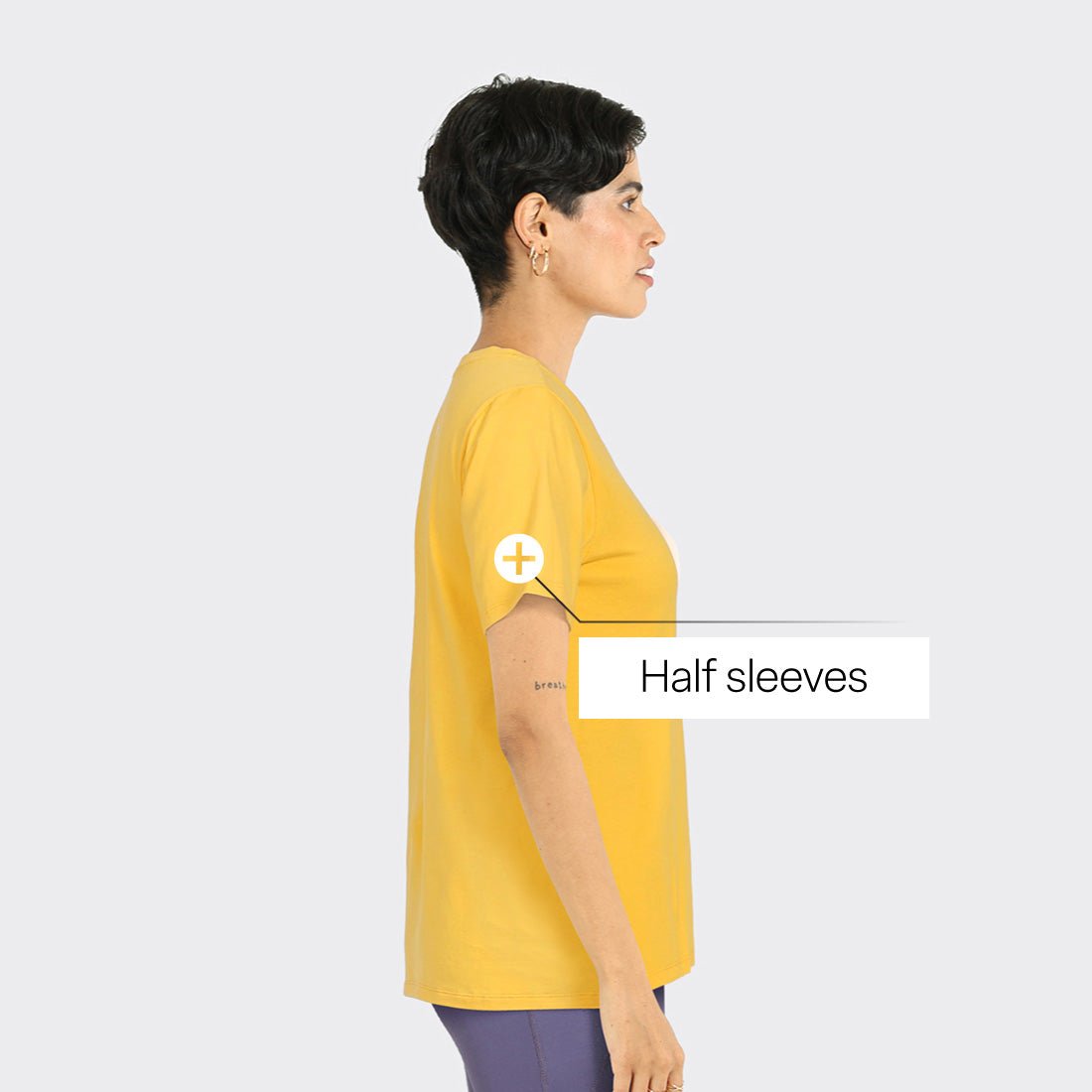 Last Tee - V Neck Half Sleeves - BlissClub