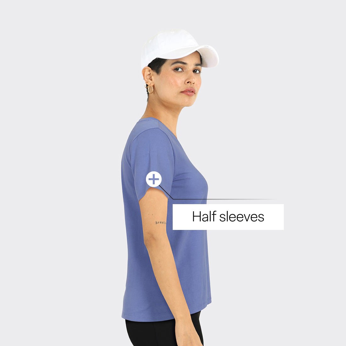 Last Tee - V Neck Half Sleeves - BlissClub