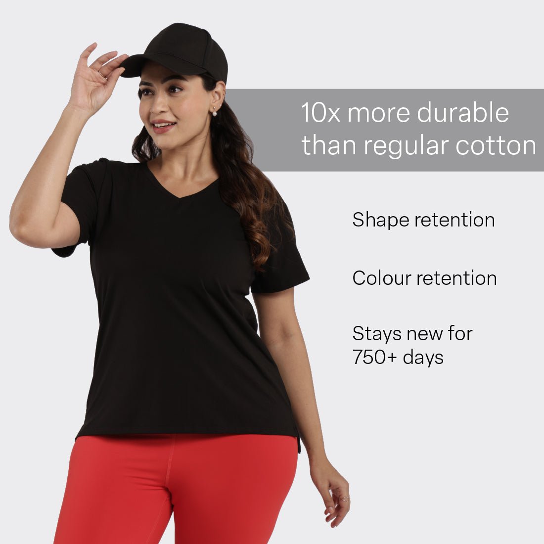 Last Tee - V Neck Half Sleeves - BlissClub