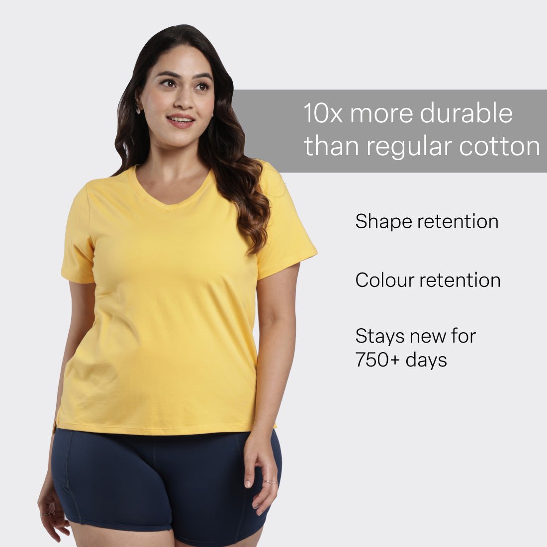 Last Tee - V Neck Half Sleeves - BlissClub