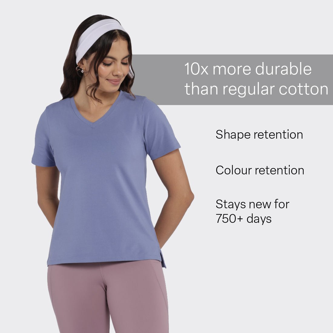 Last Tee - V Neck Half Sleeves - BlissClub