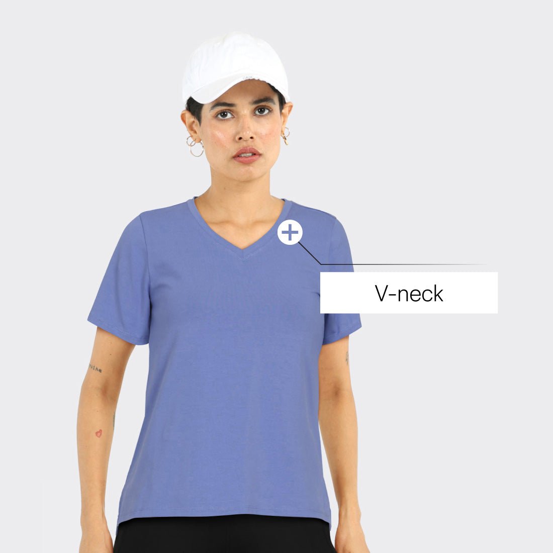 Last Tee - V Neck Half Sleeves - BlissClub