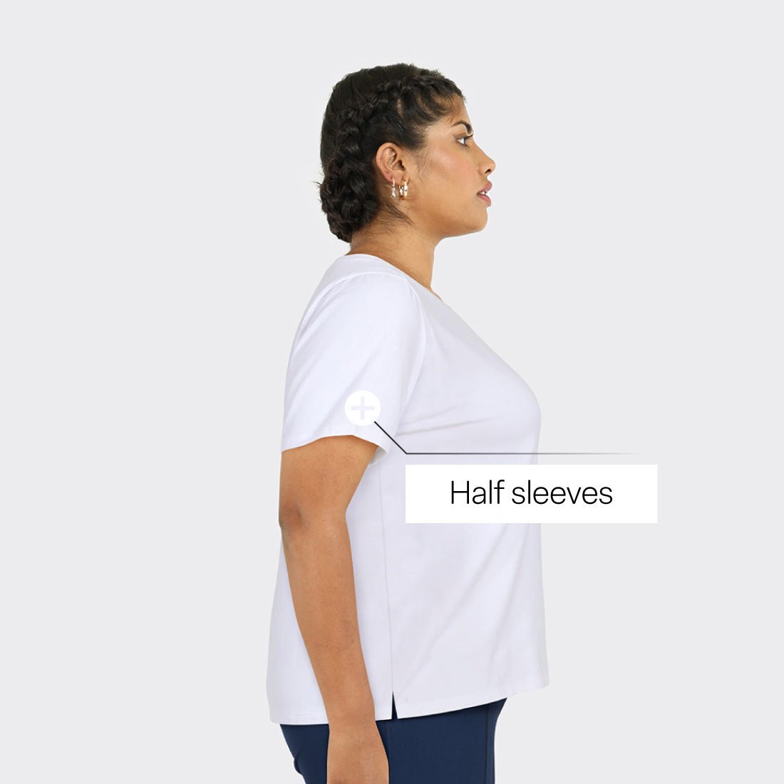 Last Tee - V Neck Half Sleeves - BlissClub