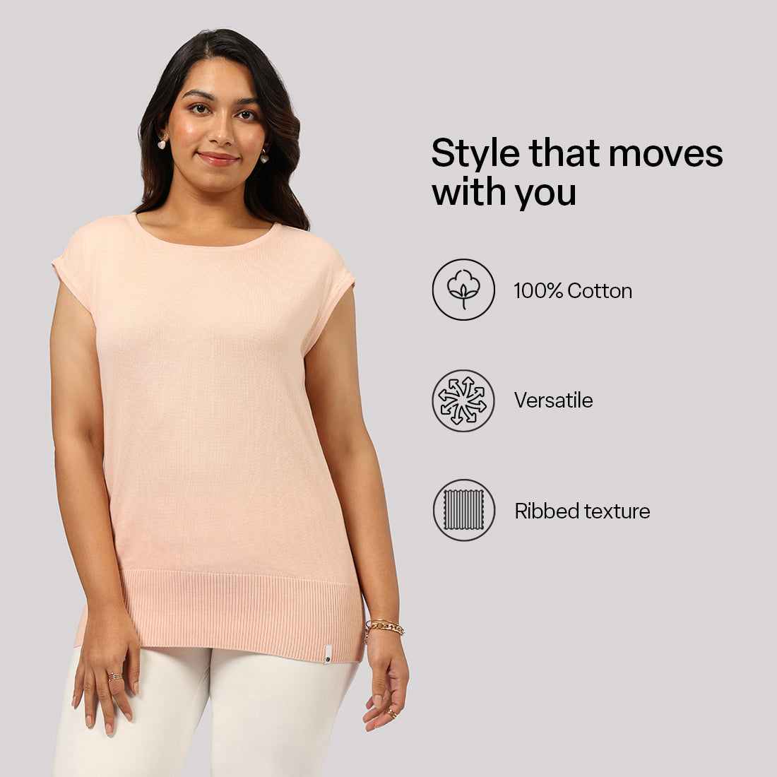 Move All Day Cap Sleeves Top