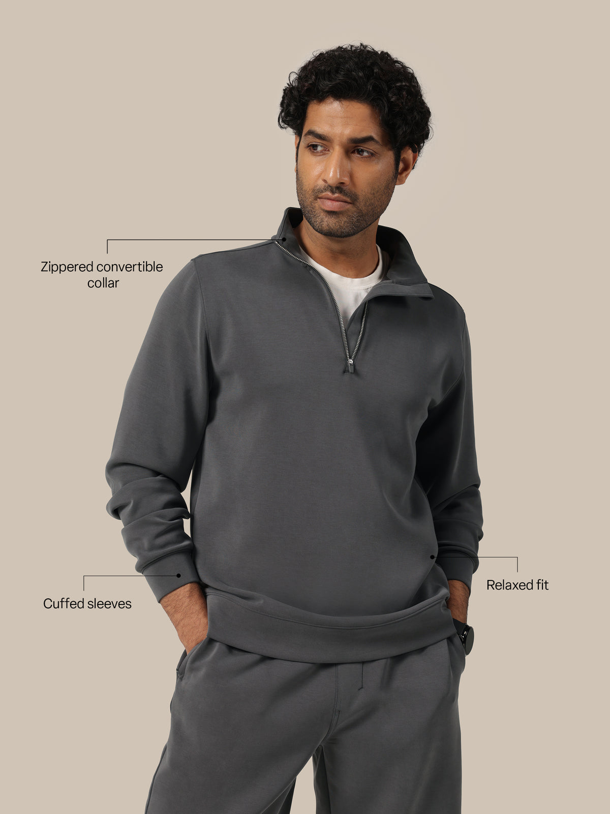 Bare Butter™ Quarter zip