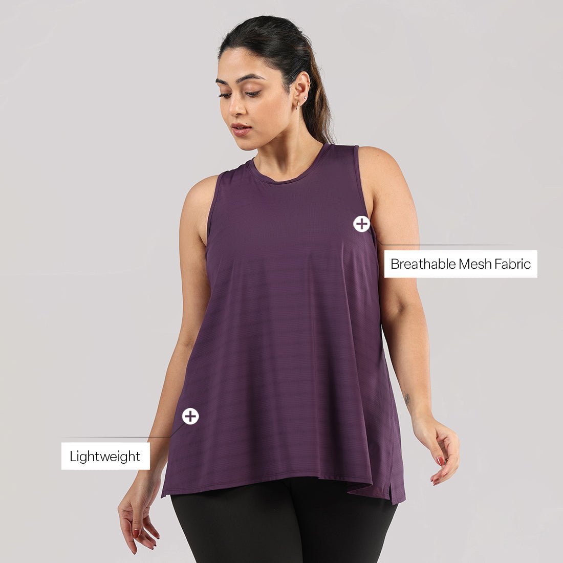 Most Breathable - Overlapped Mesh Tank - BlissClub