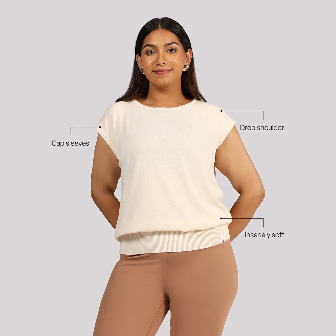 Move All Day Cap Sleeves Top - BlissClub