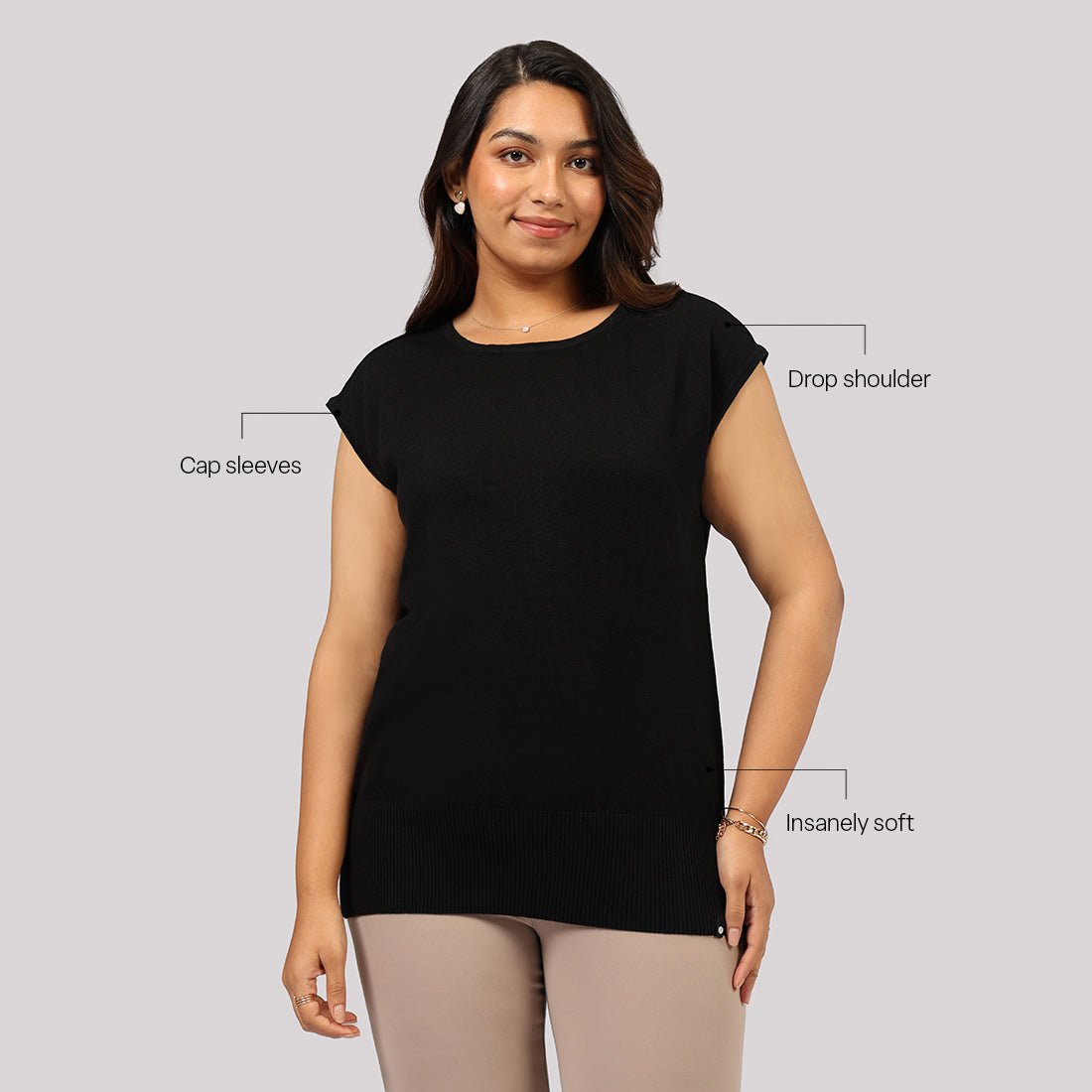 Move All Day Cap Sleeves Top - BlissClub