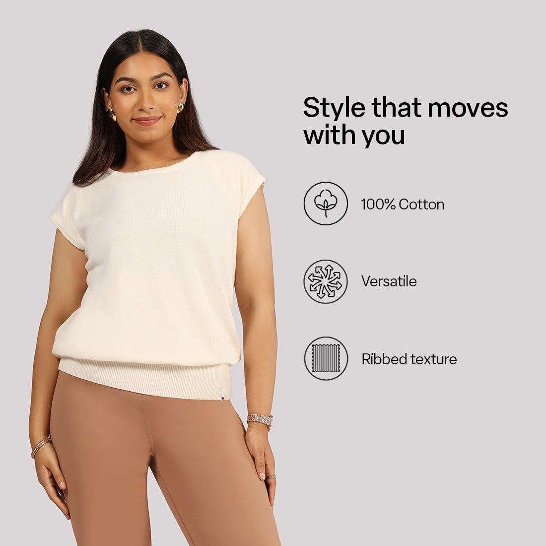 Move All Day Cap Sleeves Top - BlissClub
