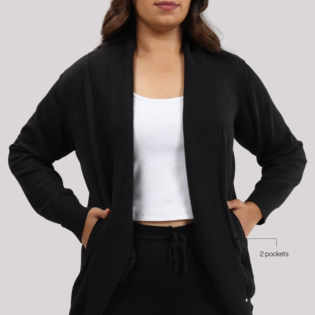 Move All Day Collared Shrug - BlissClub