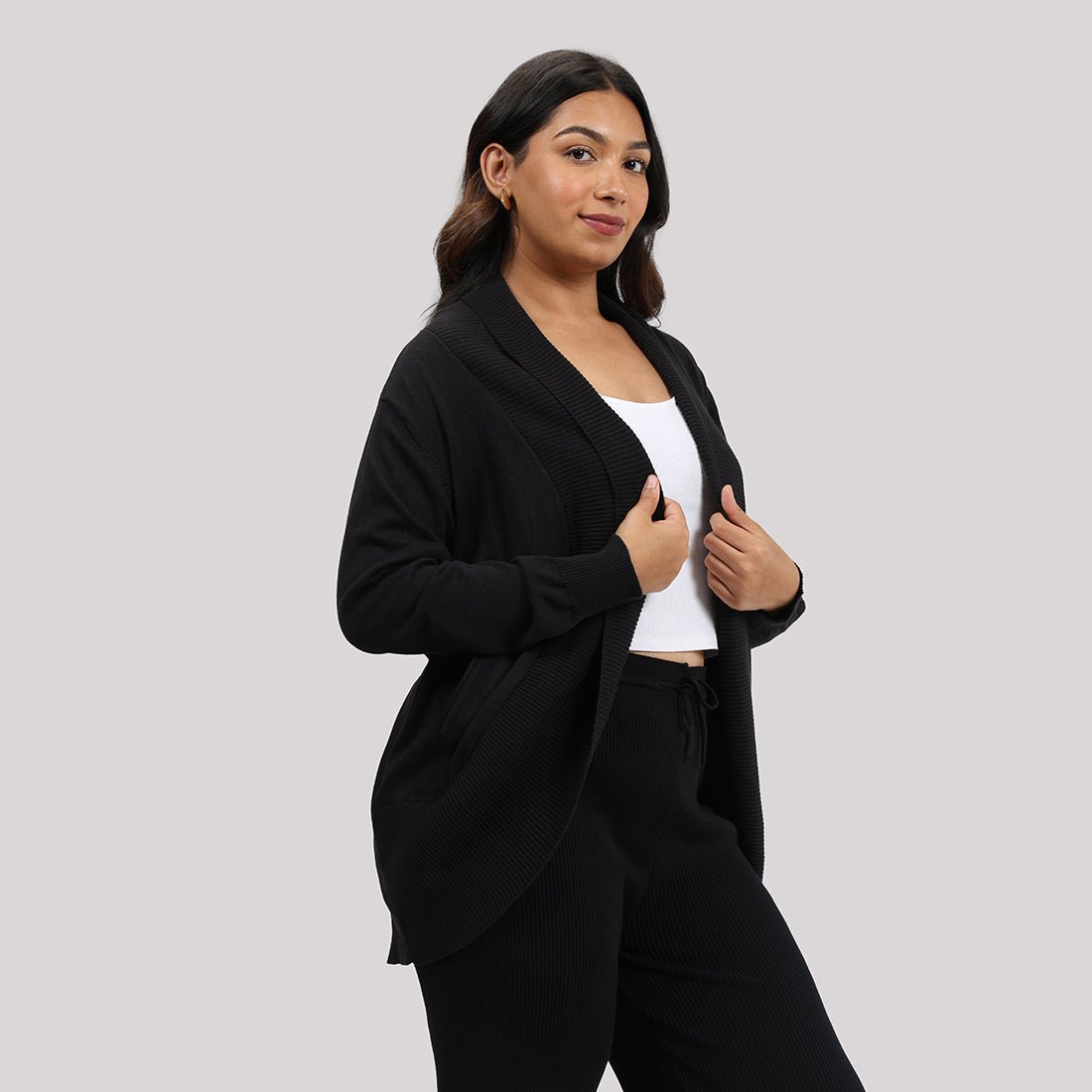 Move All Day Collared Shrug - BlissClub
